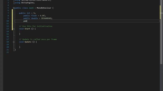 Что такое public, private и переменные | Курсы по Unity3D смотреть онлайн