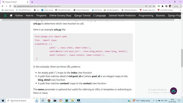 Lecture - 8 | urls.py and manage.py file in django | In Hindi