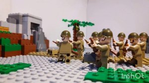 Лего мультфильм про войну часть1:Штурм опорного пункта.Lego movie about war:storming the fortress