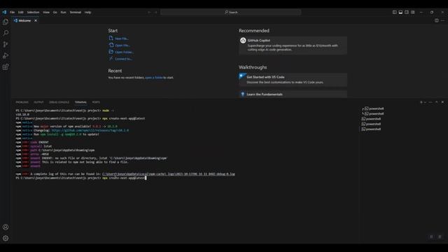Easy Fix React Framework Next js NPX create react app error / npx create next app@latest смотреть онлайн