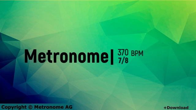 370 BPM Metronome 7/8 смотреть онлайн
