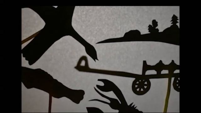 Театр теней. Басня И.А. Крылова "Лебедь, рак и щука"