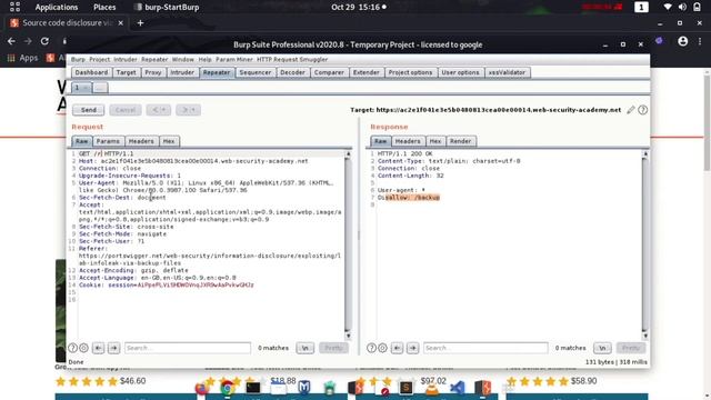 Source code disclosure via backup files (Video Solution) | 2020 -2021 смотреть онлайн