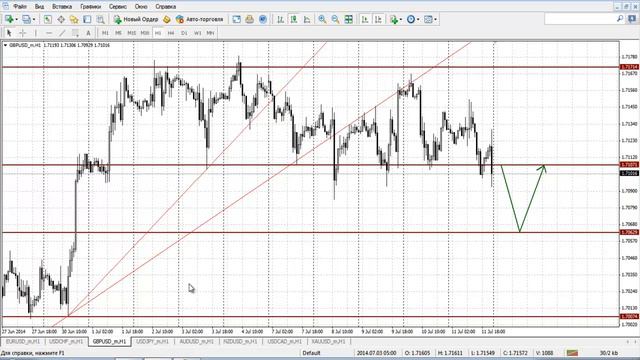 Прогноз на 14.07.2014 валютный рынок Forex