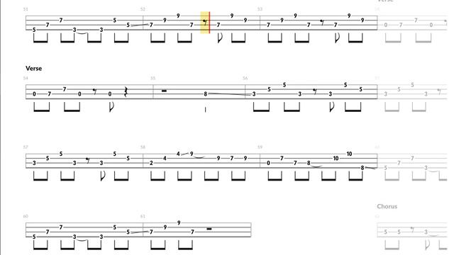 Ghost - Body & Blood Bass Backing track (with tab!) смотреть онлайн