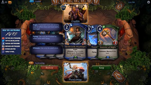 ETERNAL | BUDGET HOORU FLYING AEGIS DECK TECH green blue | Gameplay Furo Open Beta смотреть онлайн
