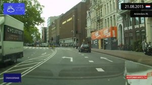 Driving through Amsterdam (Netherlands) from Oud-Zuid to Centrum 21.08.2015 Timelapse x4