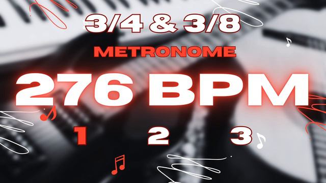 276 BPM - 3/4 & 3/8 Metronome смотреть онлайн