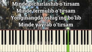 Muhammadziyo - TABIBIM | KARAOKE | PIANO VERSION | MATN. #karaoke #trend #muhammadziyo