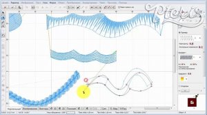 Объект колонка С в Embird Studio
