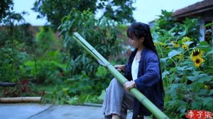 Bamboo Sofa竹沙发 | 为生活添一抹淡雅绿意,用砍下的竹子制些物件儿 |Liziqi channel