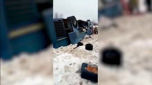разбился автобус с детьми. Последствия