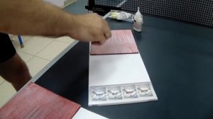 Собираем ракетку для настольного тенниса c использованием клея на водной основе