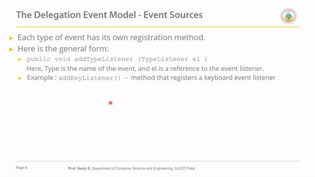 CS206 l OODP Module 5 - Part 2 l Java Delegation Event Model l KTU l S4 l 2020 смотреть онлайн