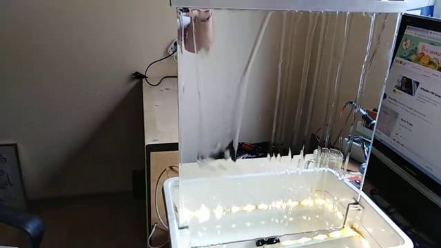 Зеркальный фонтанчик с подсветкой своими руками