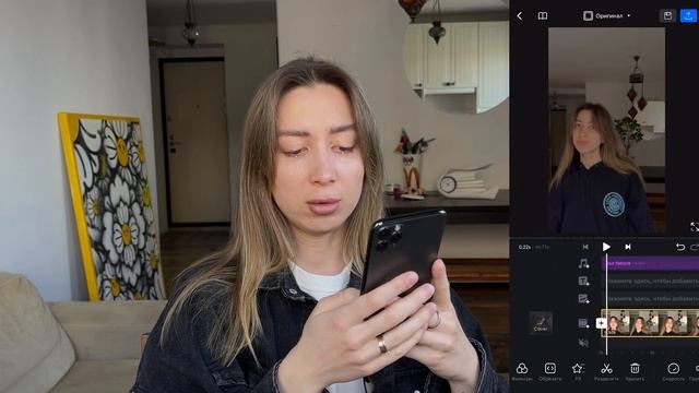 монтаж на телефоне для новичков | монтируем REELS с 0 в приложении VN