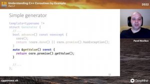 Understanding C++ Coroutines by Example, Part 2: Generators - Pavel Novikov - C++ on Sea 2022