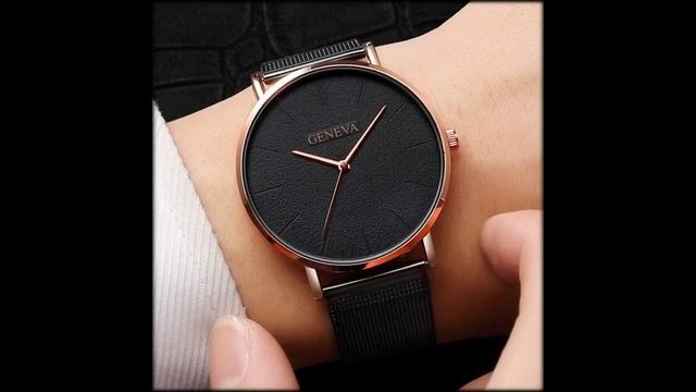 Модные Простые Женские часы Aliexpress Роскошные Кварцевые часы браслет для женщин из нержавеющей смотреть онлайн