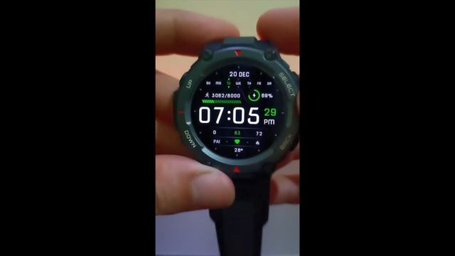 Amazfit T-Rex Pro different watch faces | Always on Display. смотреть онлайн