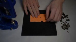 Установка люверсов диаметром 5мм.