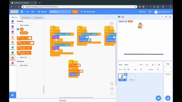 EASY GRAVITY CODE FOR SCRATCH | - How to Have REALISTIC FALLING ...