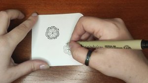 Зентангл Тангл Mangostin