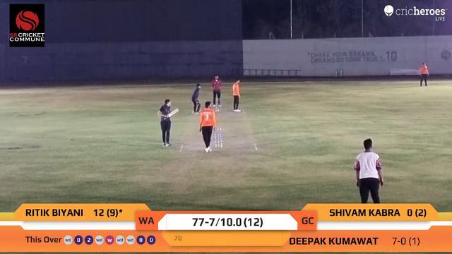 Live Cricket Match | WARRIORS vs Game changers | 02-Mar-24 10:04 PM 12 overs | A | CricHeroes смотреть онлайн