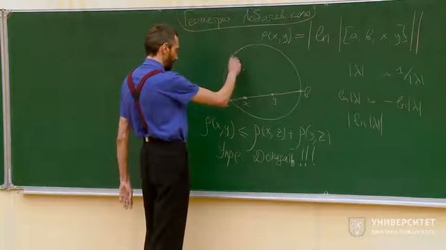 Геометрия и группы. Алексей Савватеев. Лекция 13.3. Геометрия Лобачевского смотреть онлайн