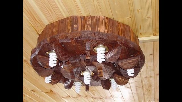 Люстры из дерева своими руками. смотреть онлайн