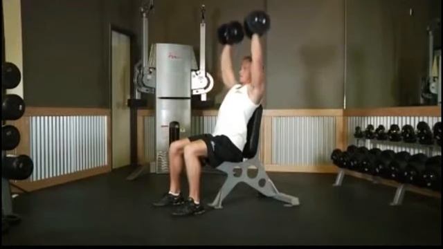 Жим гантелей сидя смотреть онлайн