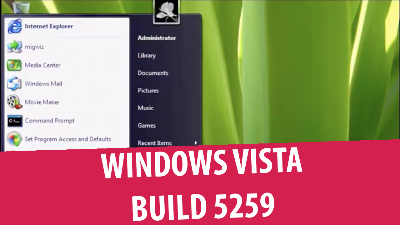 Windows Vista Ultimate Beta 1 Build 5259