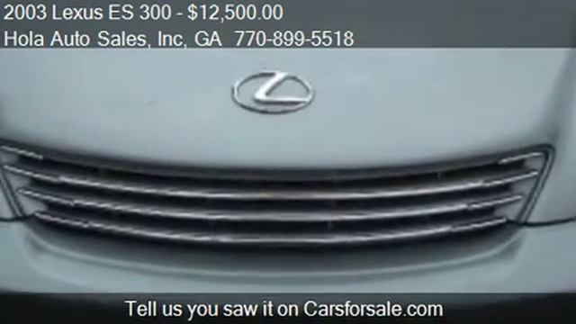 2003 Lexus ES 300 Sedan - for sale in Atlanta GA 30340
