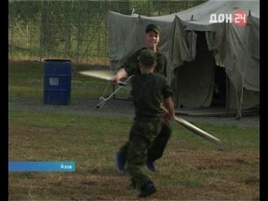 Военно-патриотический казачий лагерь "Предтеченский городок" открылся на лето в Азове