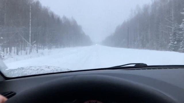 Поездка после Оханска. Дорога по снежной Тайге. Жесть, не сломаться бы! #4