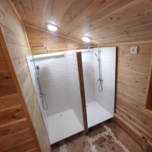 Душевые в деревянном доме
