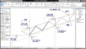 Revit. Создание фермы по подложке Autocad