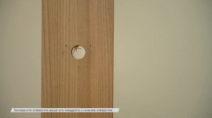 Монтаж ручки на межкомнатную дверь прямого открывания