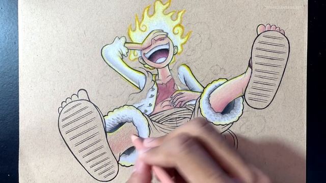 How to Draw Luffy Gear 5 - ( One Piece ) Sun God Nika смотреть онлайн