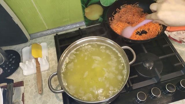 Быстрый суп, с копченой курицей | Вкусный суп