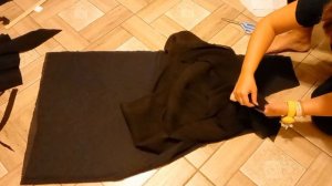 Шью платье из гофре