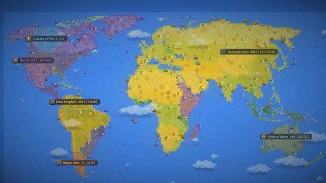 4 RACES Fight for The World - WorldBox Timelapse смотреть онлайн