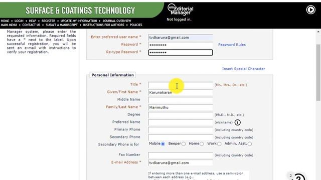 How to create a Account in Elsevier Journal смотреть онлайн