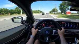 BMW i4 eDrive40 Review | POV drive | Electric 340 hp M Sport | 2023