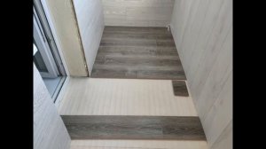 Как можно обшить лоджию ламинатом разных оттенков. Утепленная лоджия под ключ.