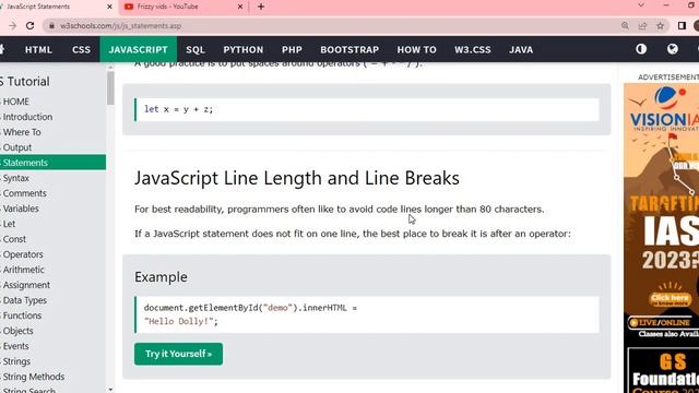 Javascript tutorial for beginners #3 l javascript full course for beginners l Javascript statements