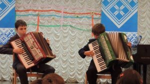 Игра на аккордеоне (дуэт): Смуглянка