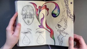 ОБЗОР СКЕТЧБУКА / SKETCHBOOK TOUR/ ОБЗОР СКЕТЧБУКА 3