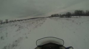 На снегоходе BRP 1200