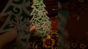 Ёлка-вытынанка. Объемная елка 3D. Новогодняя, рождественская поделка в школу.Christmas DIY