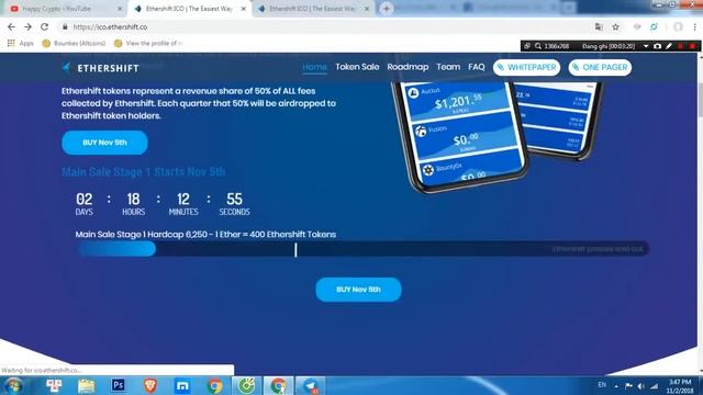 Review dự án ICO Ethershift ICO смотреть онлайн